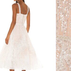 Mademoiselle Bridal Midi Dress, Bronx and Banco Size XS